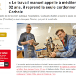 Article Ouest France sur l'Atelier d'Alba