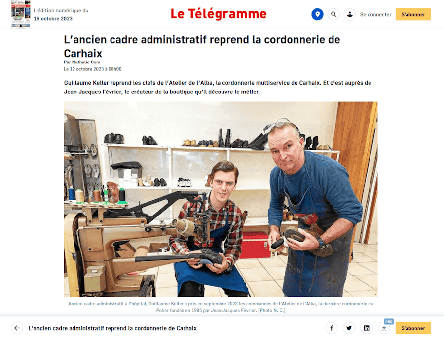 latelier-dalba-le-telegramme L’Atelier d’Alba dans le journal le Télégramme